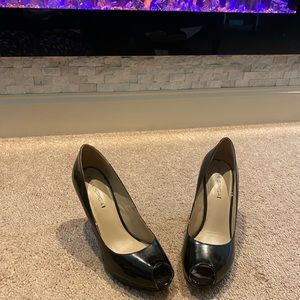 Via Spiga black peep toe